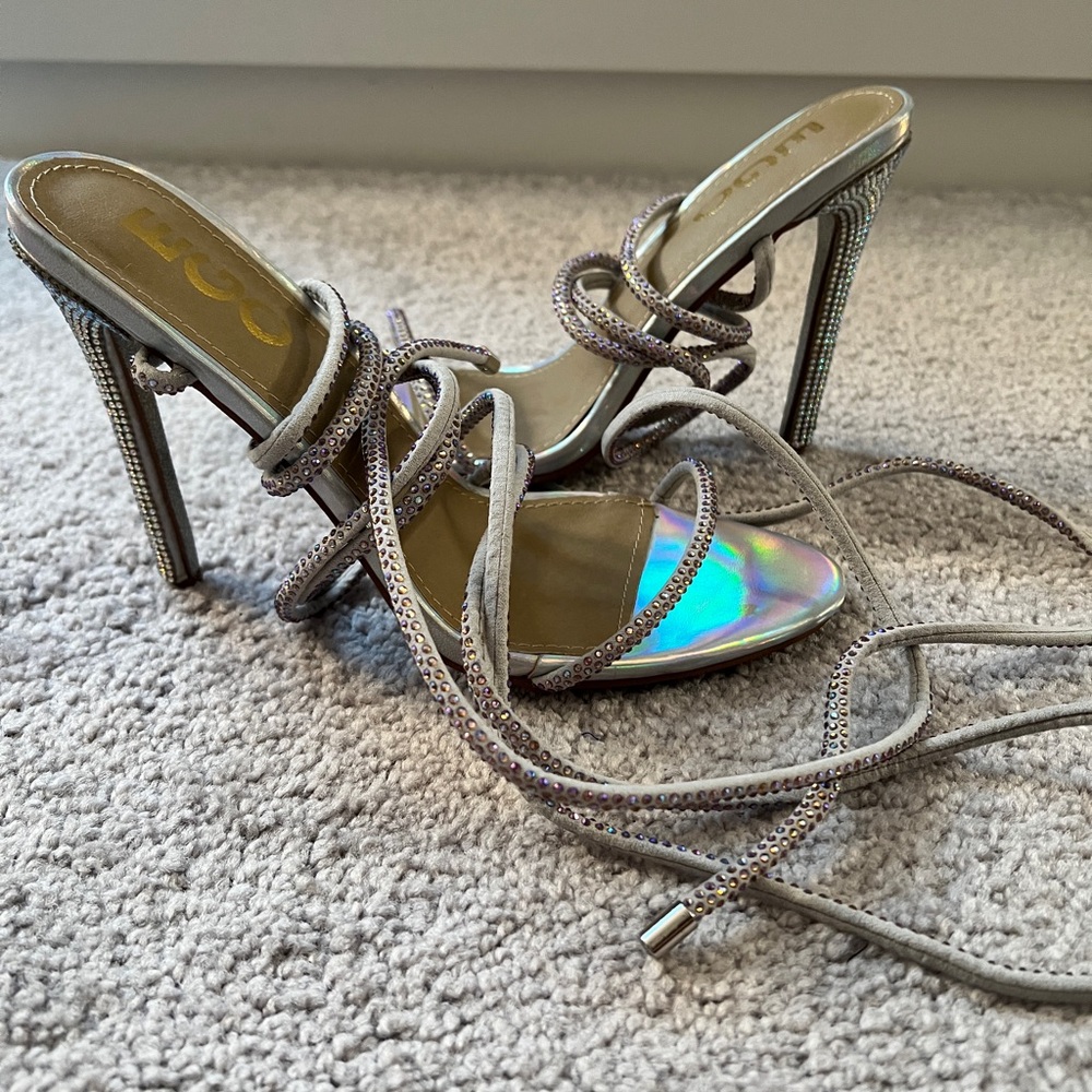 Size 8 Ego sparkle heels